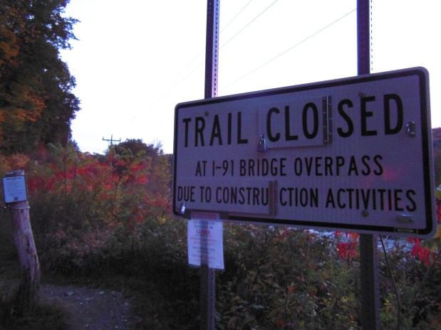 West River Trail Closure Update for Week of Oct. 13,&nbsp;2013