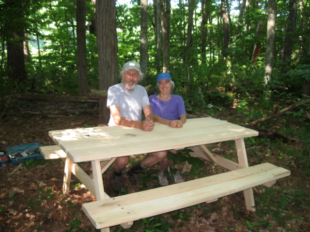 West River Trail picnic table