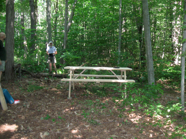 West River Trail picnic table