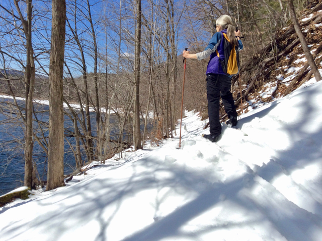 Spring ski, West River Trail